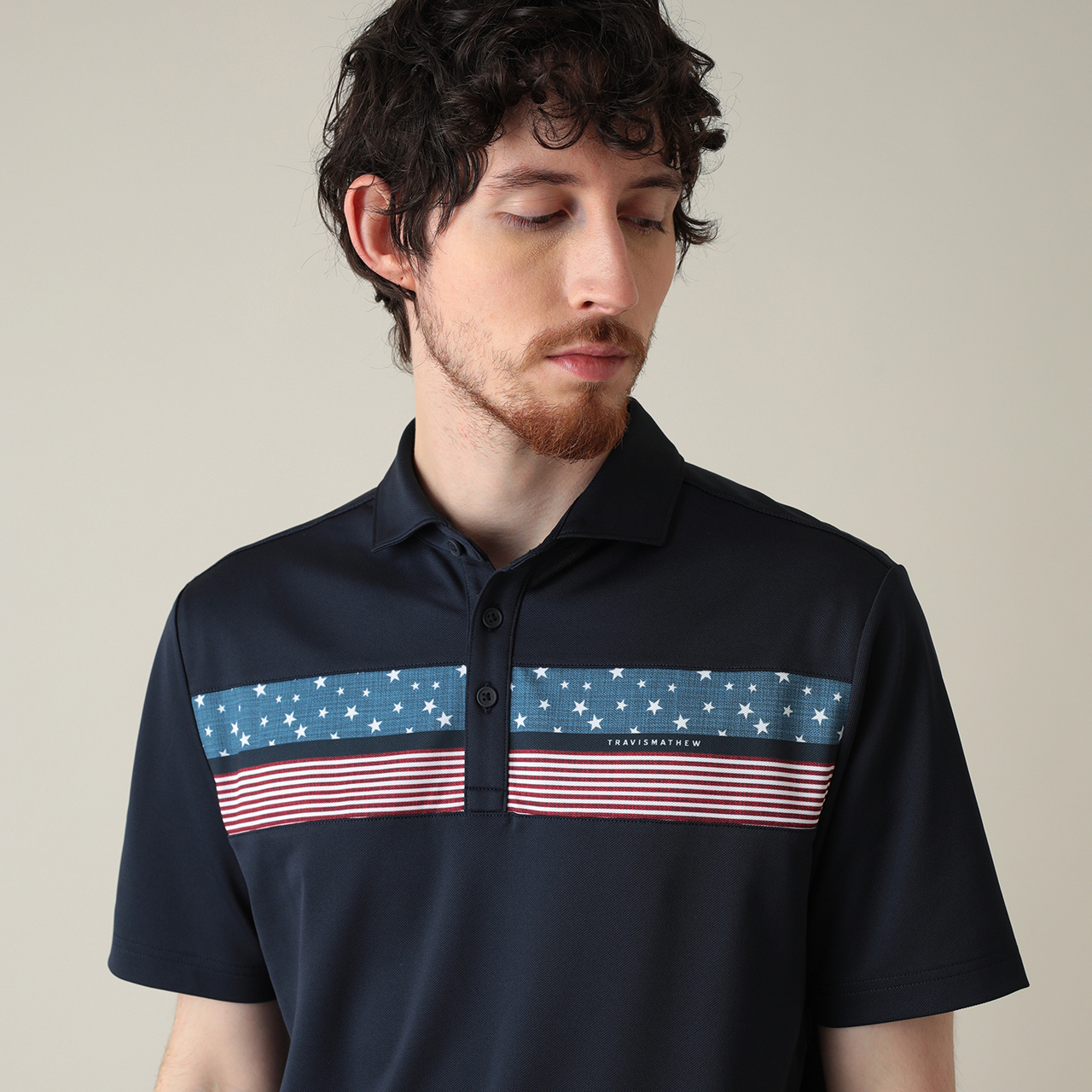 オンライン限定】RWBチェストプリント半袖ポロ(MENS)