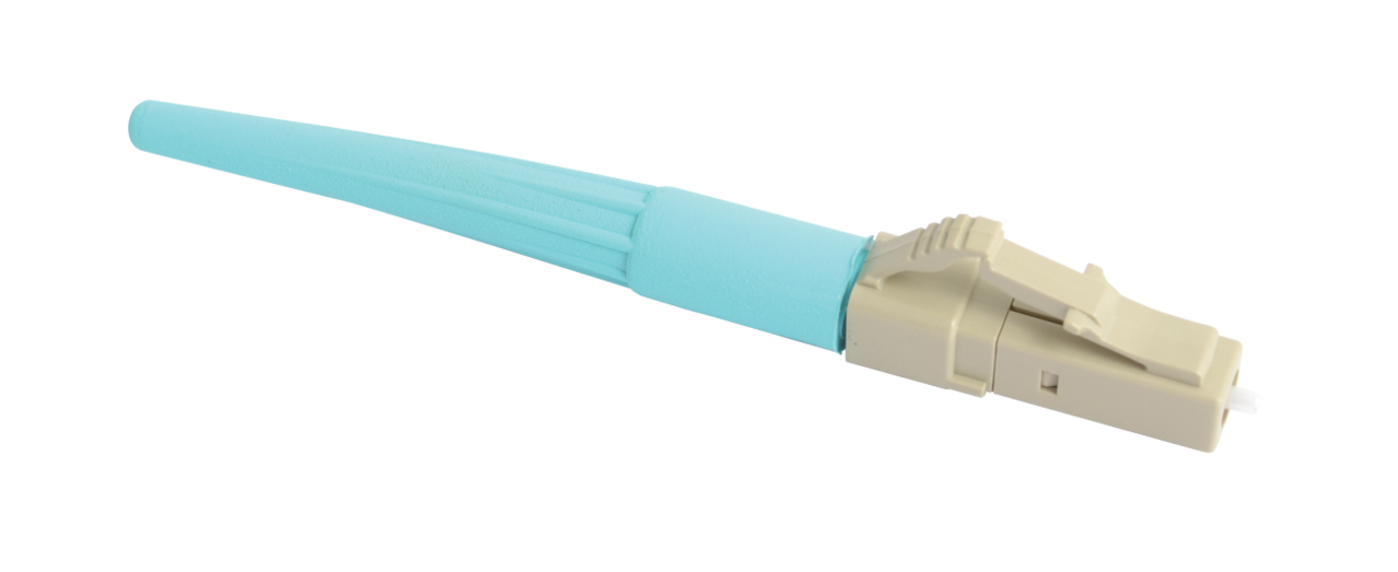 Image of splice-on connector with aqua boot