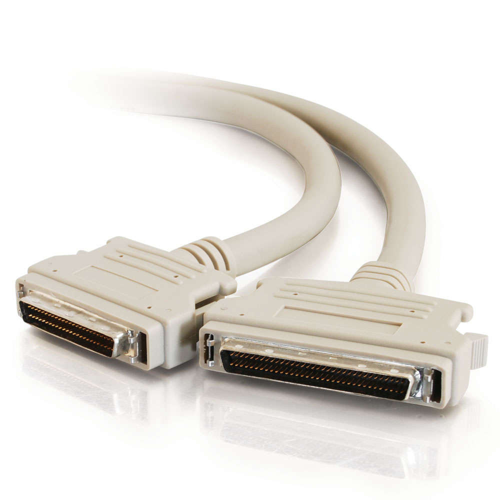 DISCONTINUED 3ft (0.9m) SCSI3 MD68M (Latch Clip) to SCSI2 MD50M Cable