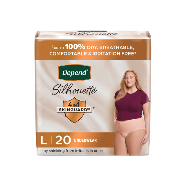 Depend Silhouette for Women, Large - 20/bag (DEWVPLT Health & Beauty Health Care Incontinence Aids) photo