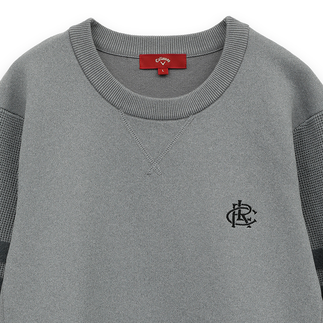 美品　Callaway ベアモチーフクールネックニット　レッド 美品 Callaway ベアモチーフクールネックニット レッド - メルカリ