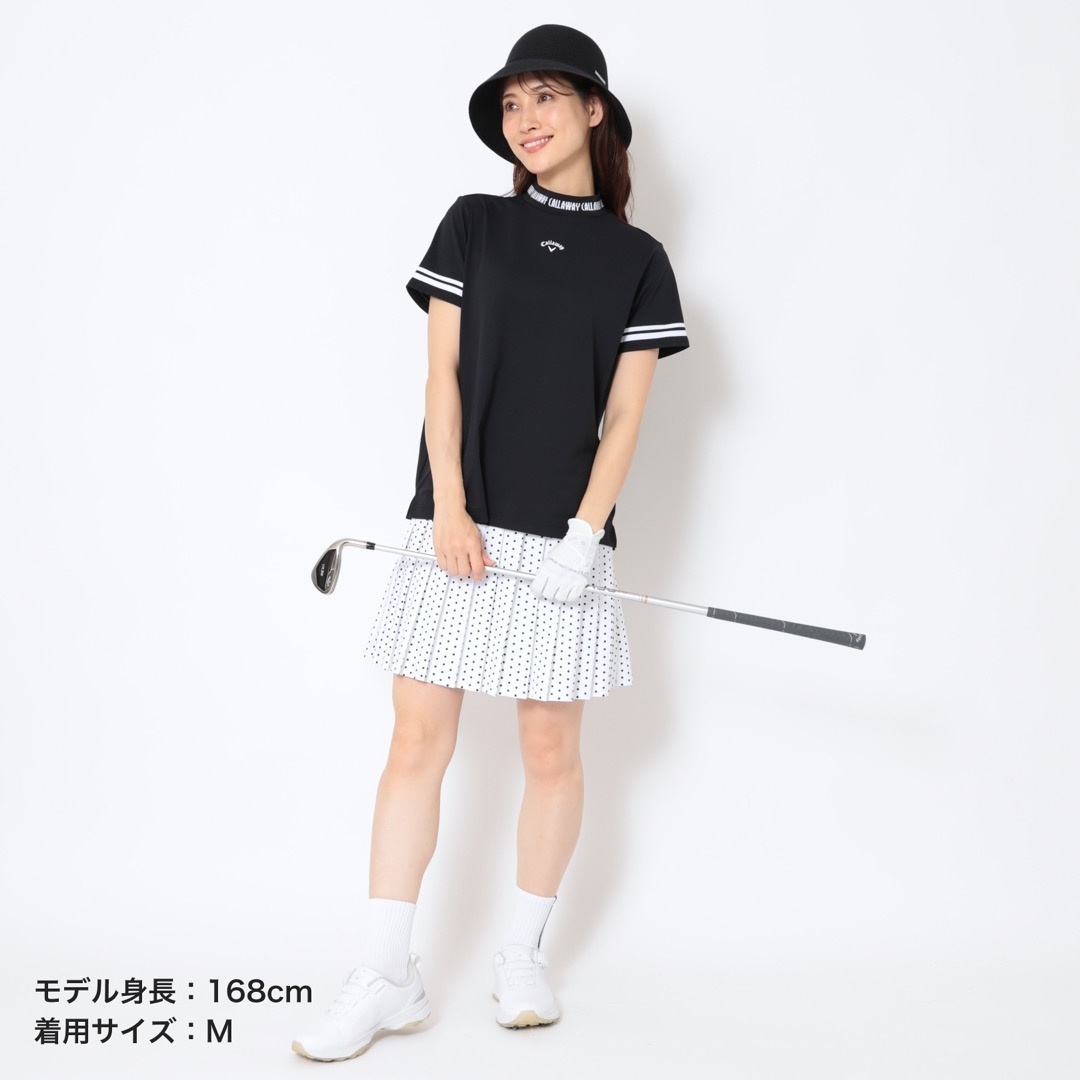 河本結プロ着用】UVカット裏クール半袖モックネックシャツ (WOMENS)