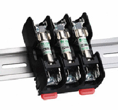 CLASS CC FUSE BLOCK WITH BOX LUG TERMINAL - DIN MOUNT 30 AMP