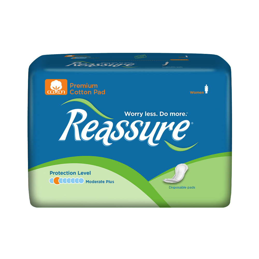 Reassure Premium Cotton Pad, Moderate Long - 60/case (RECPPS Health & Beauty Health Care Incontinence Aids) photo