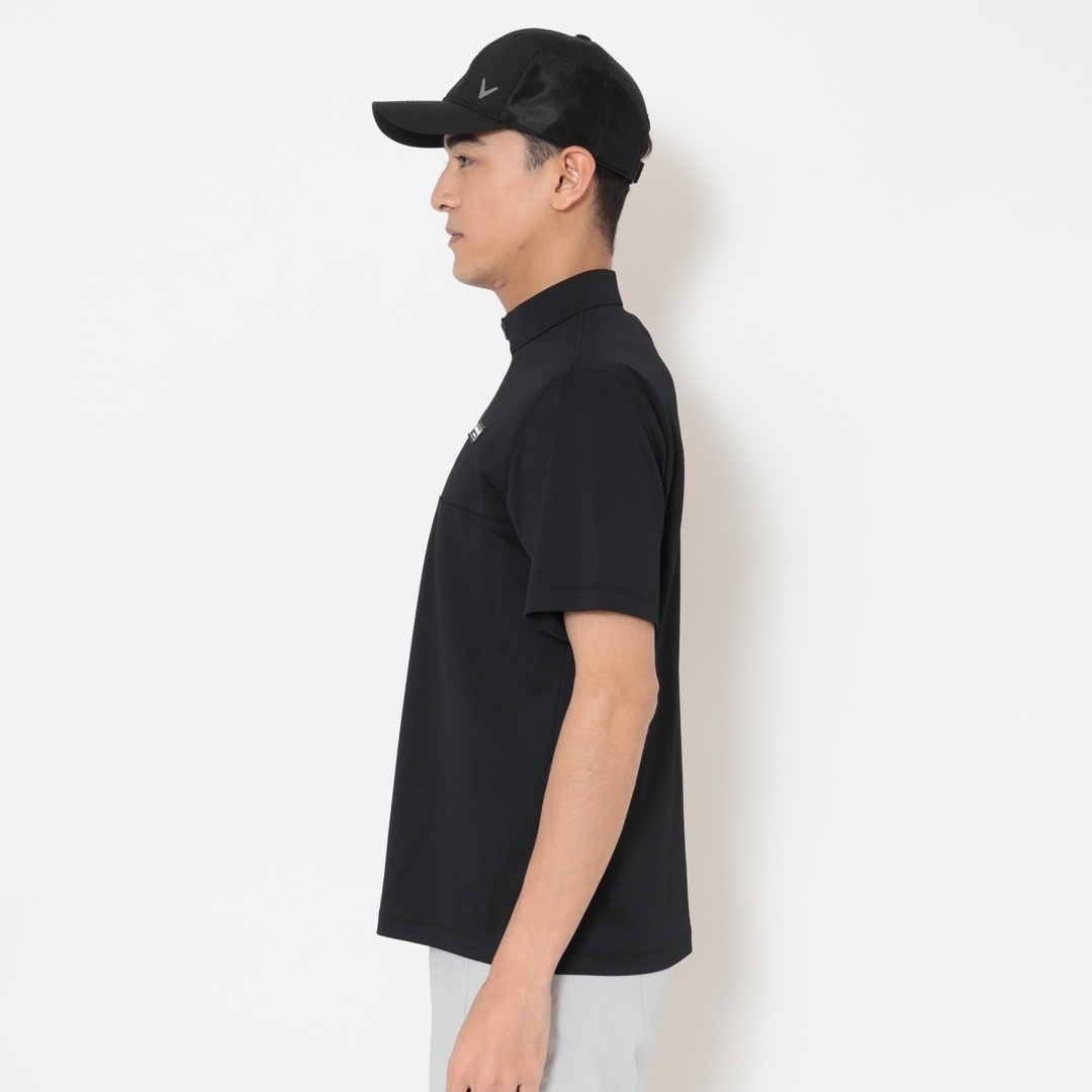 3℃裏クールハーフジップ半袖モックネック ※4Lサイズあり (MENS)