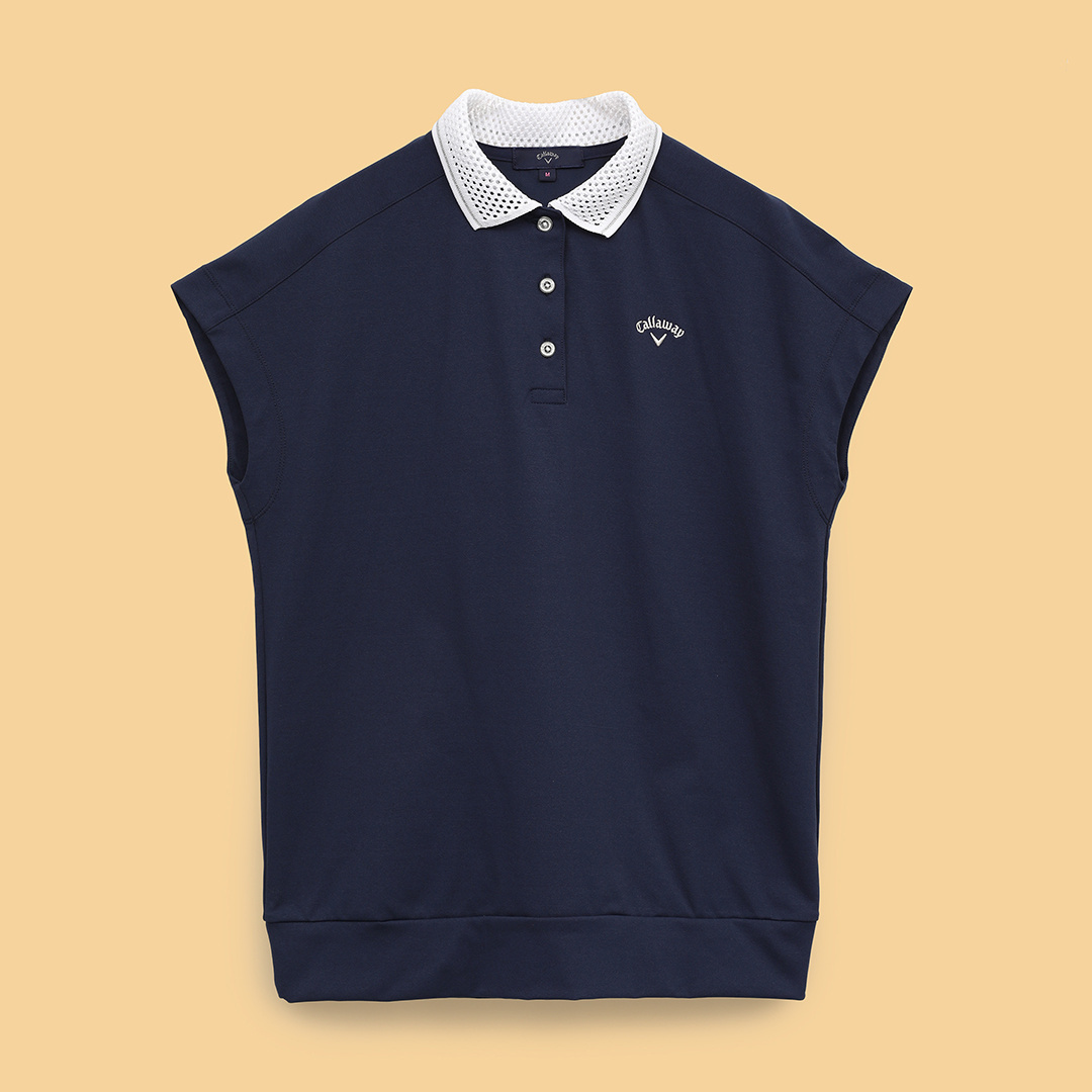 1piu1uguale3 GOLF フリル　フレンチスリーブ　シャツ　ポロシャツ 1piu1uguale3 GOLF フリル フレンチスリーブ シャツ ポロシャツ