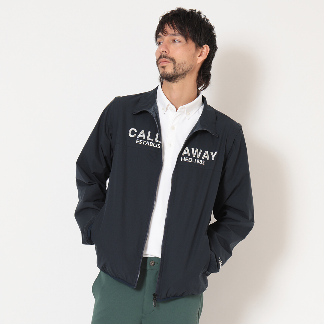 ポリエステルリップ2WAY撥水ブルゾン (MENS)
