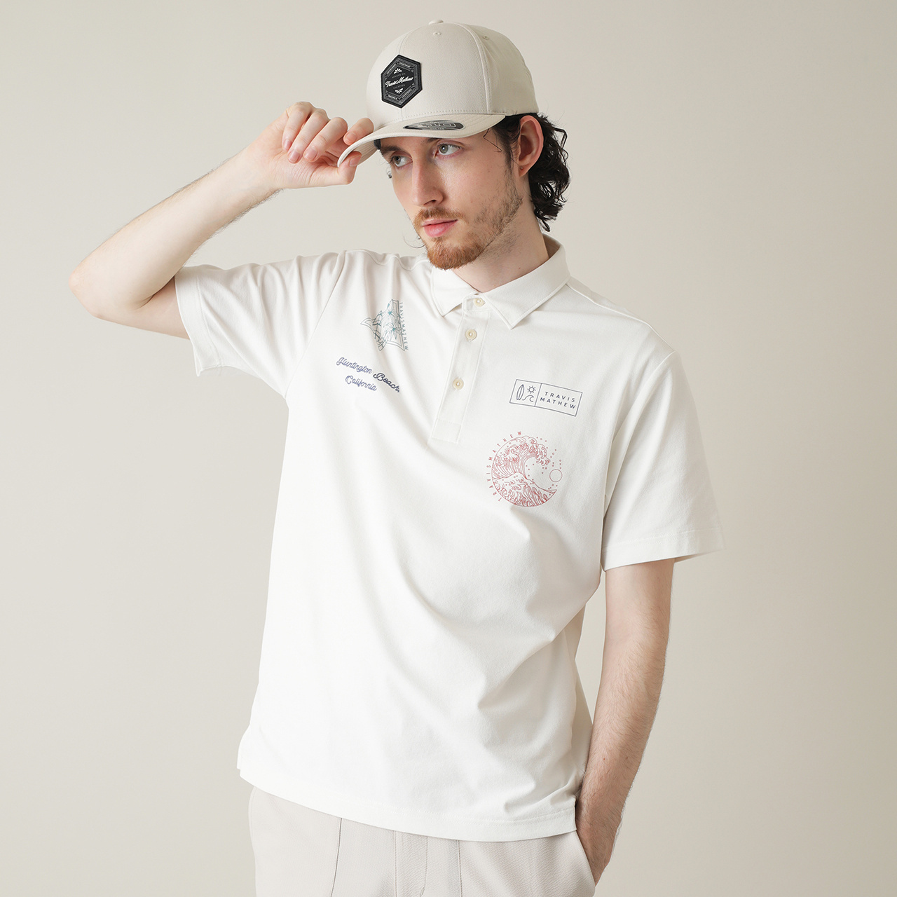 石川遼プロ着用】 スキャッタープリント 半袖ポロ(MENS)
