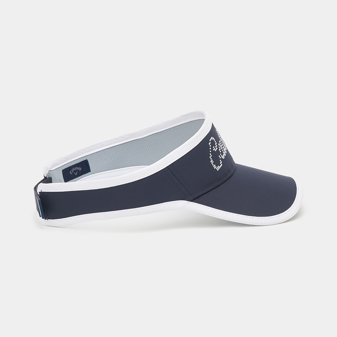 ラインストーンロゴバイザー (WOMENS)