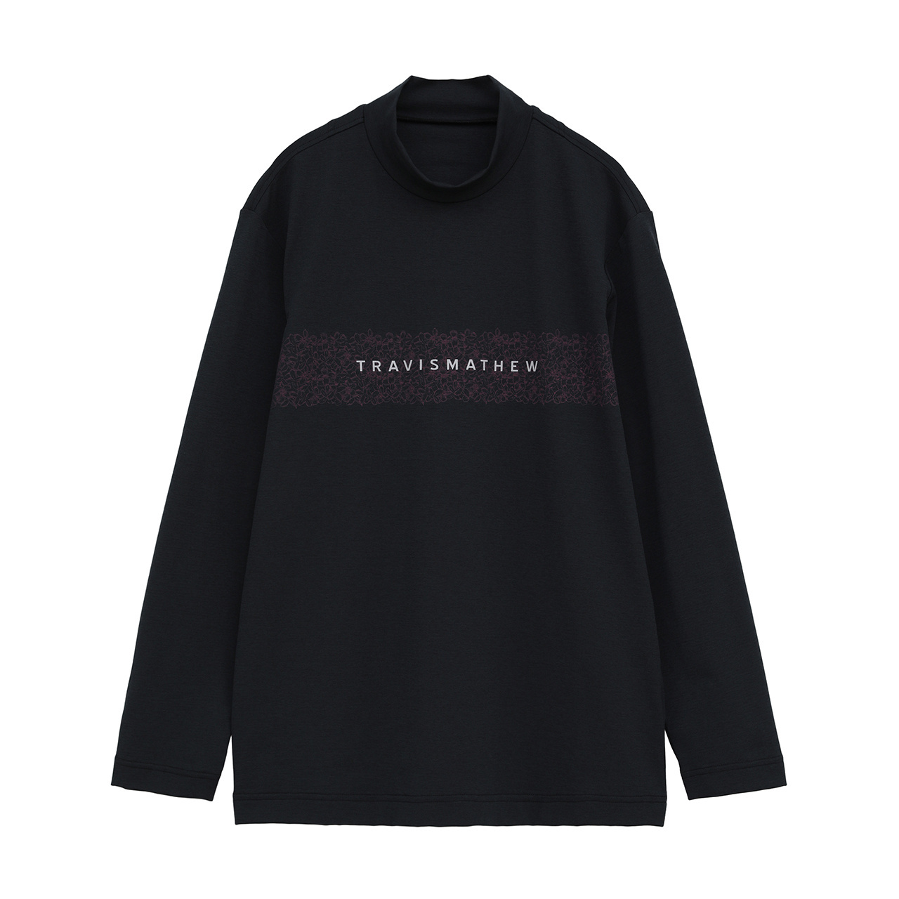 カラット® フラワーチェスト プリント 長袖 モックネック(MENS)