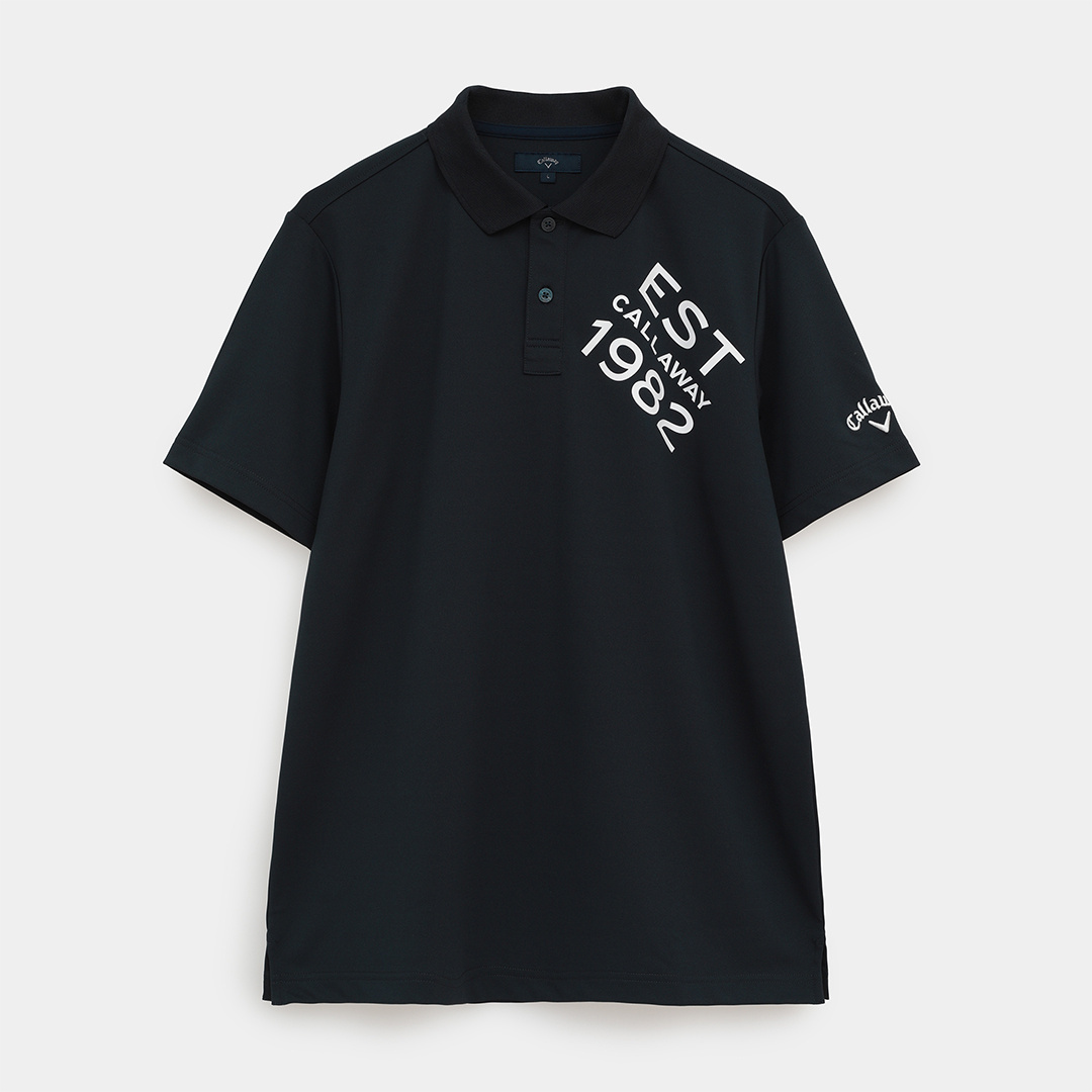 ポリエステルカノコ半袖ポロシャツ (MENS)