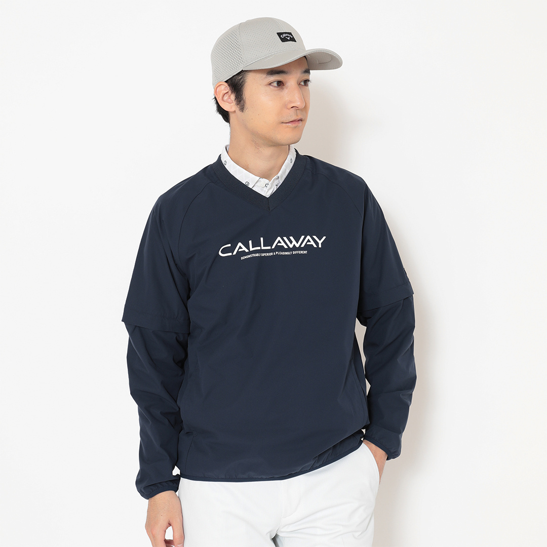 プルオーバー撥水2WAYブルゾン (MENS)