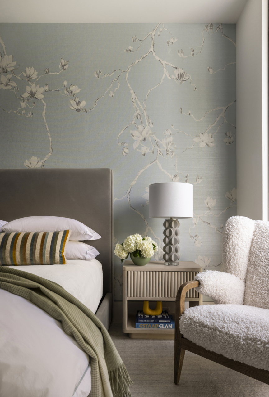 Blossom in Rosy Chrome on Star Dust Silk | Phillip Jeffries