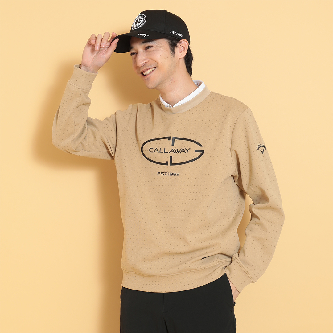 キャロウェイ　スウェット・シャツのセット売り ドットプリントスウェット (MENS)