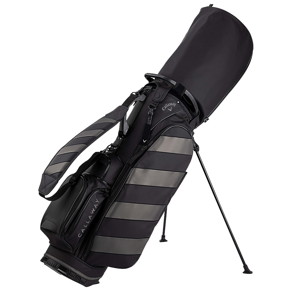Callaway ストライプデザイン スタンドバッグ 白 黒 赤 Callaway ストライプデザイン スタンドバッグ 白 黒 赤 Callaway