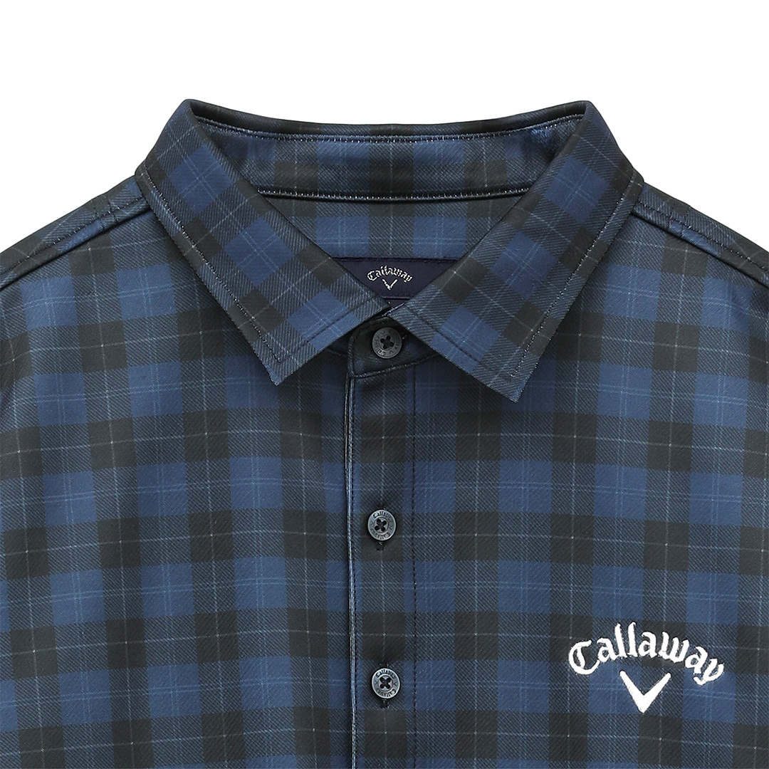 【Callaway】裏起毛シャツ (LL) チェックプリント裏起毛シャツ (MENS)