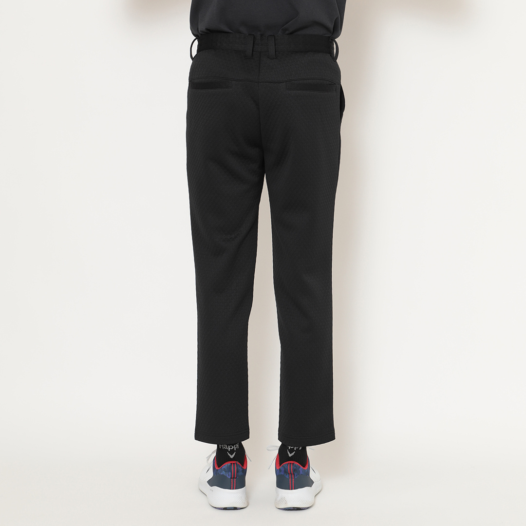 PERVERZE スクラッチジャカードパンツ　ルーズストレート　ブラック PERVERZE スクラッチジャカードパンツ ルーズストレート ブラック