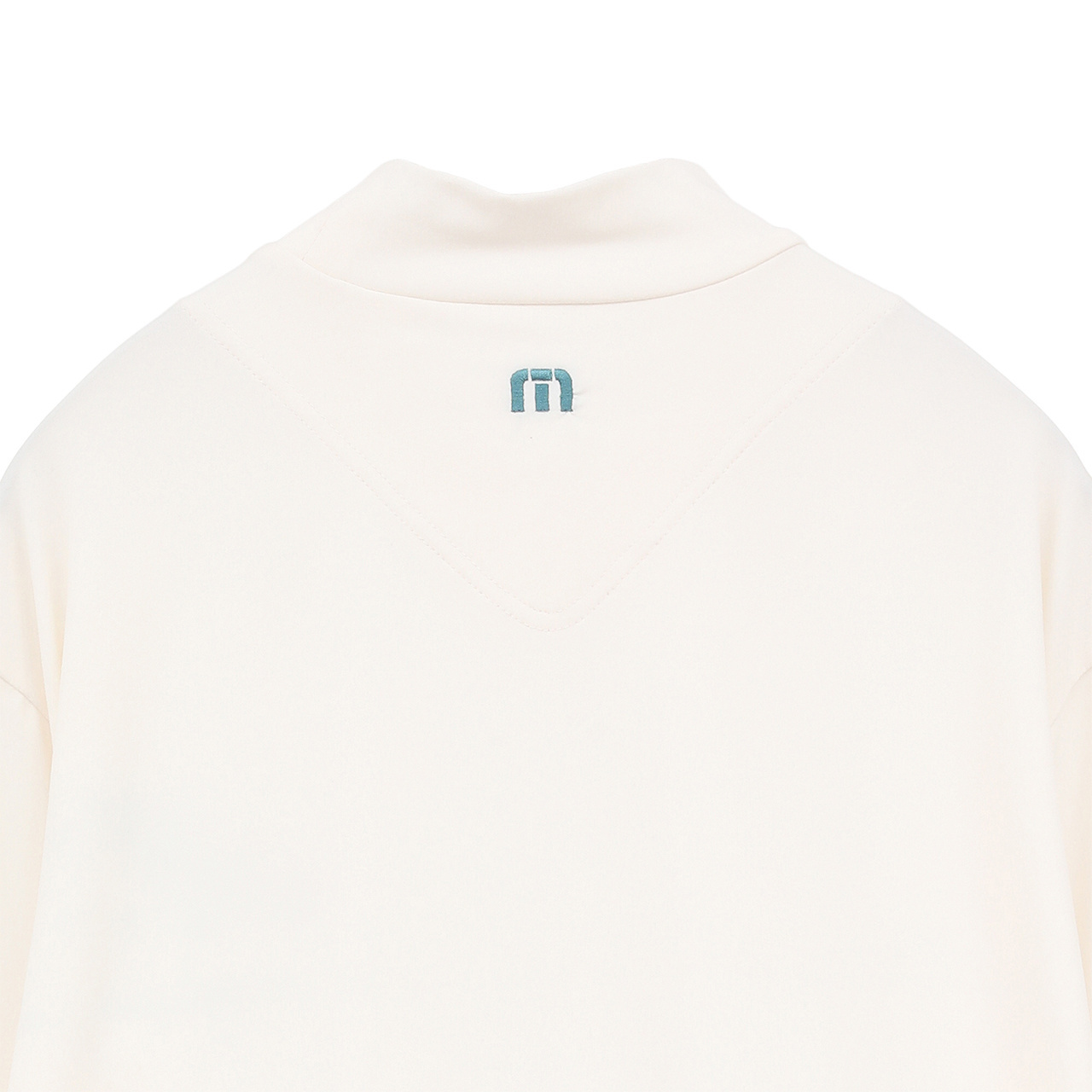 チェストプリント 長袖モックネック(MENS)