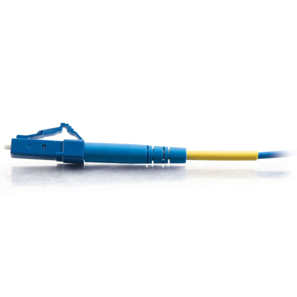 LC-LC 9/125 OS2 Simplex Single-Mode Fiber Optic Cable - Plenum CMP-Rated - Blue