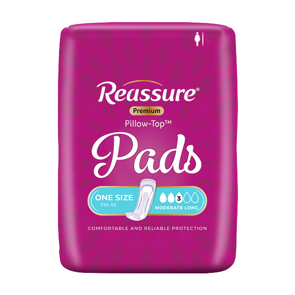 Reassure Premium Pillow-Top Moderate Long Pad, 432/case (REPTPP2 Health & Beauty Health Care Incontinence Aids) photo