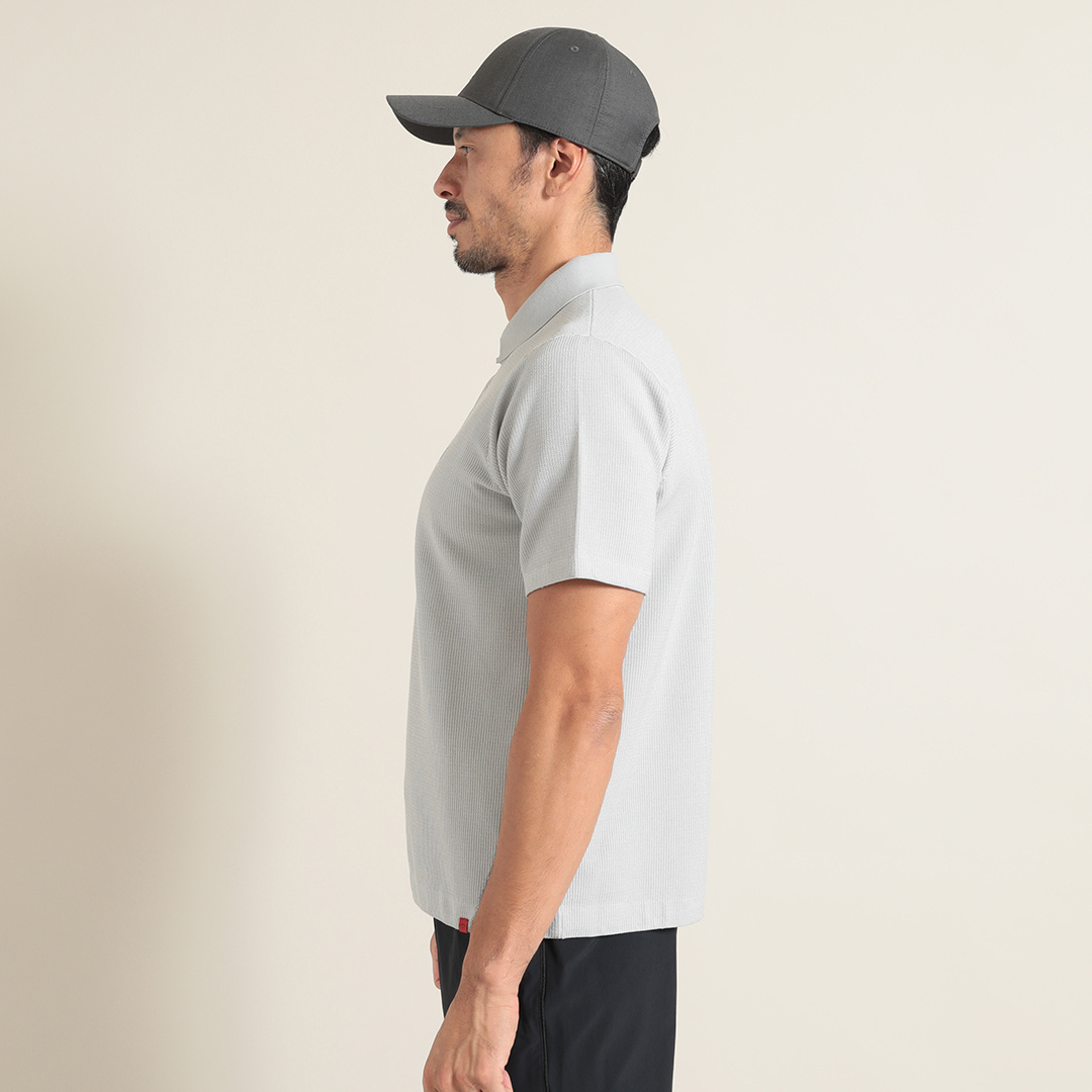 clubhaus×Callaway ポロシャツ バーズアイニットポロシャツ (MENS)