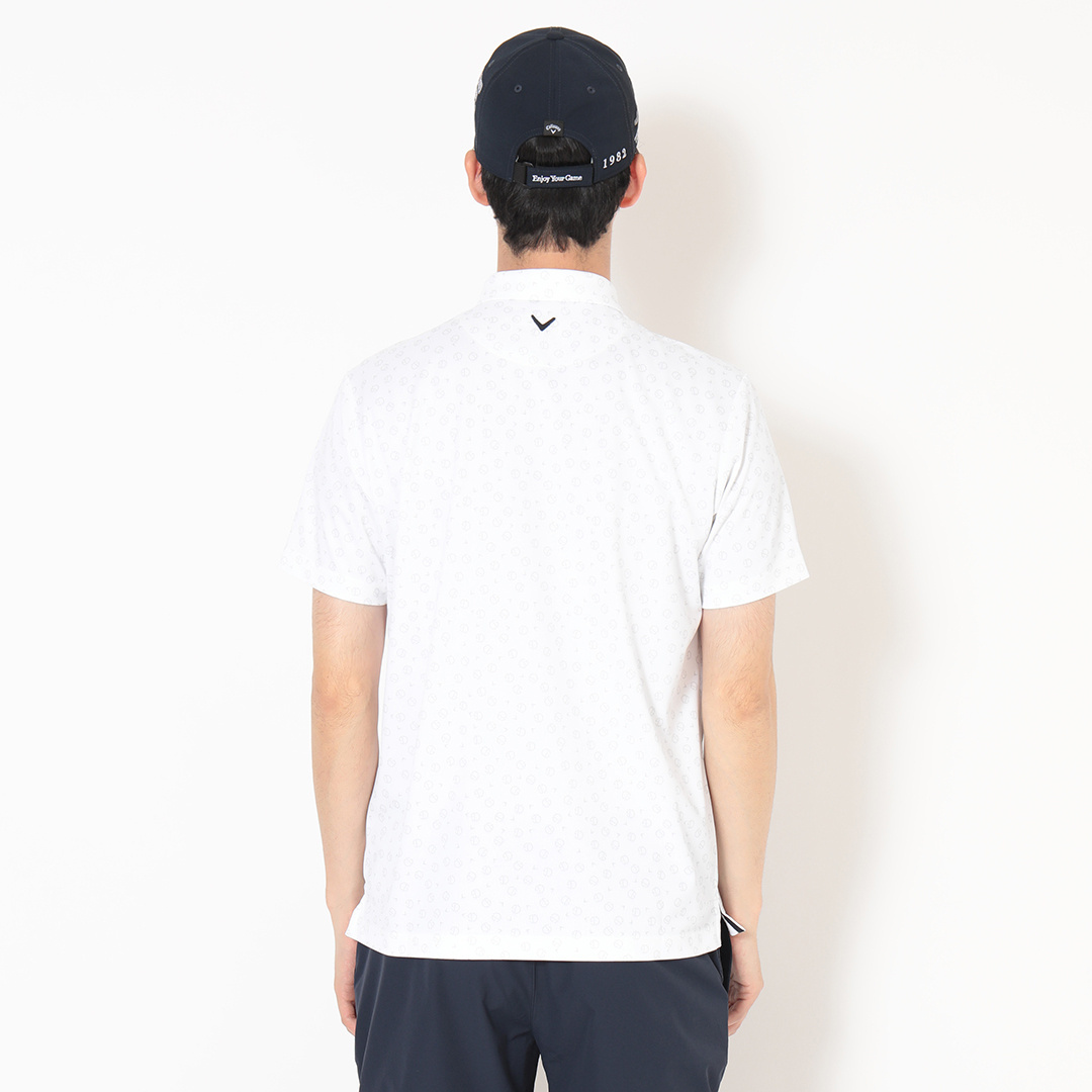 カノコ総柄ロゴ半袖シャツ (MENS)
