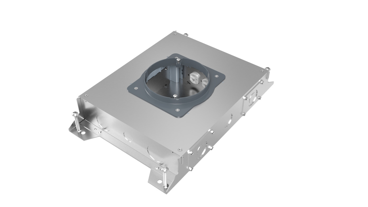 RFBA 4Gang Round Cover Floor Box Concrete Floor Boxes Floor Boxes