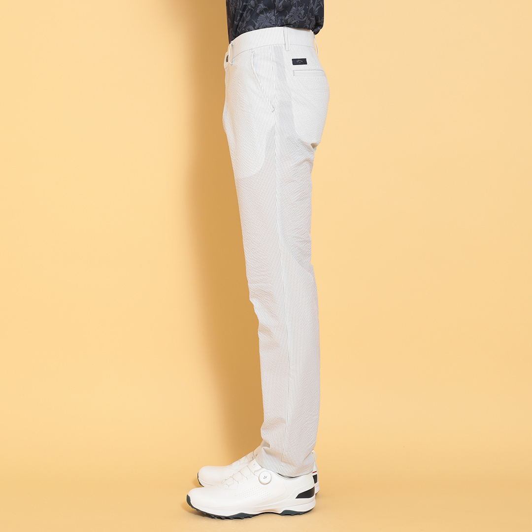 2WAYストレッチシアサッカーテーパードパンツ (MENS)