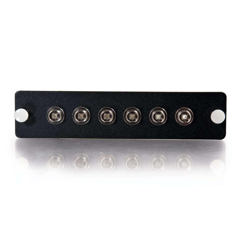6-Strand, FC, PB Insert, Multimode/Single-Mode Adapter Panel