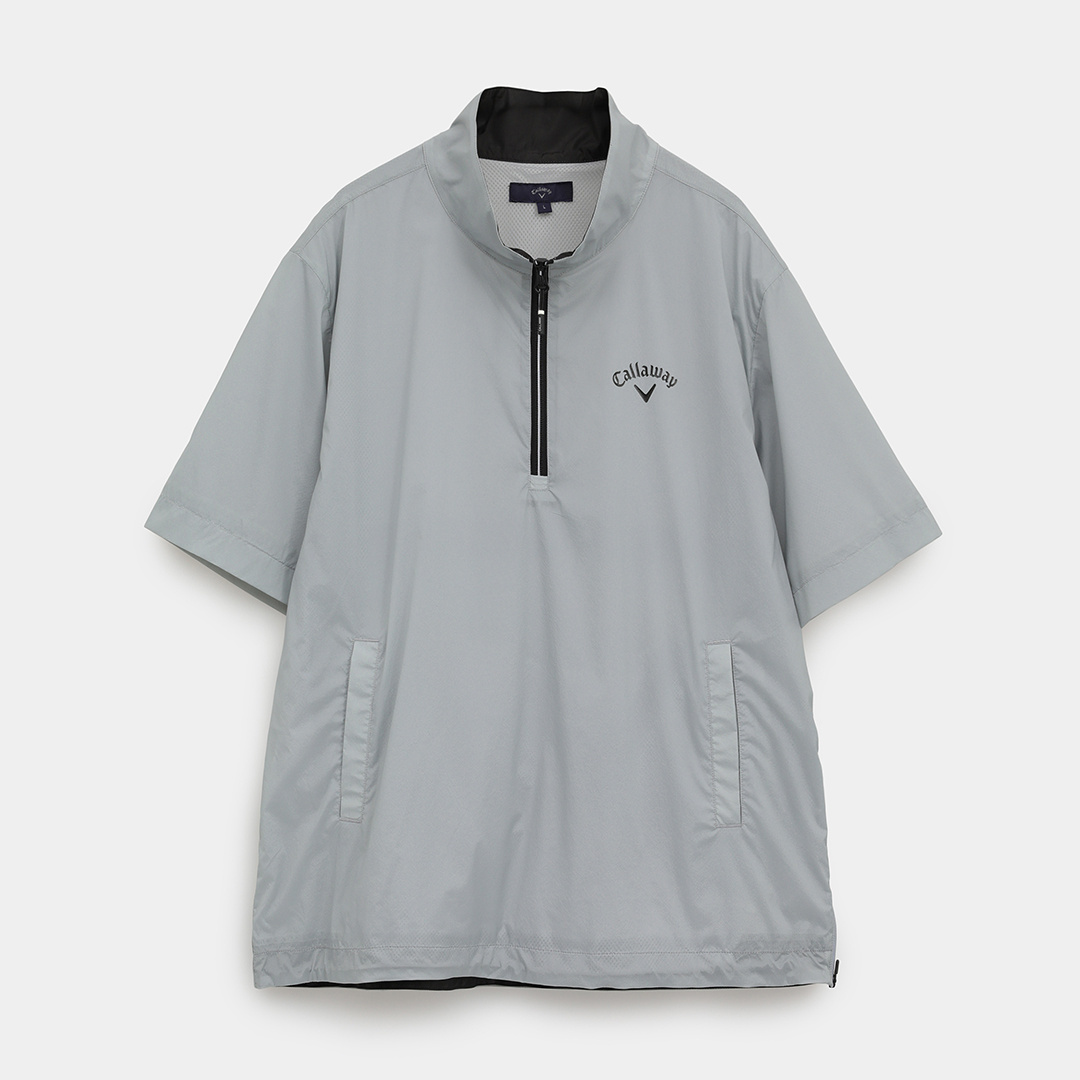 ストレッチミニリップハーフジップブルゾン ※4Lサイズあり (MENS)