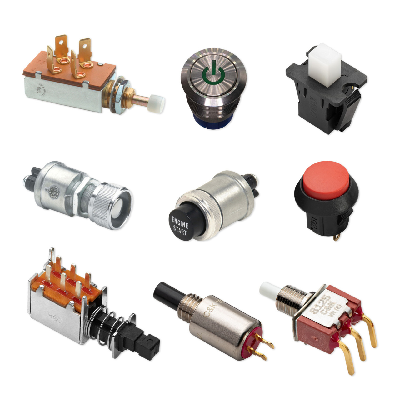 L2 Push Buttons - Baseball Card