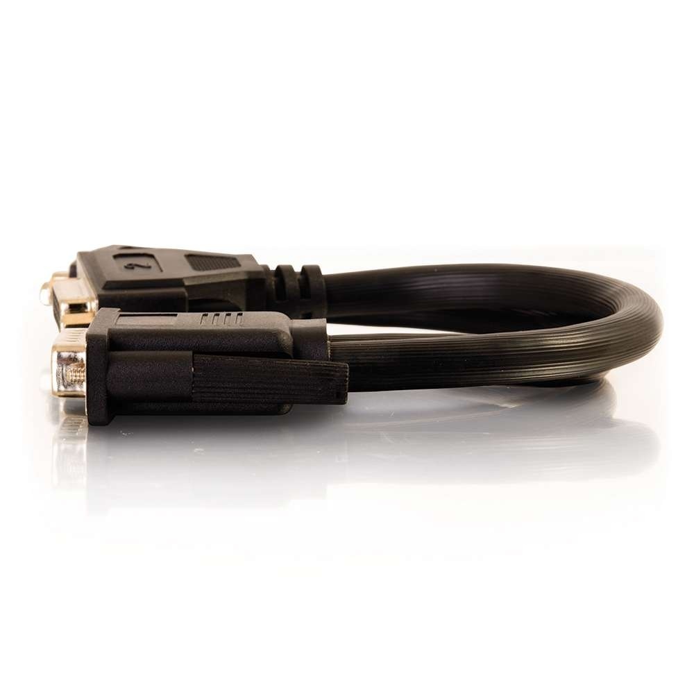 One LFH-59 (DMS-59) Male to Two HD15 VGA Female Cable