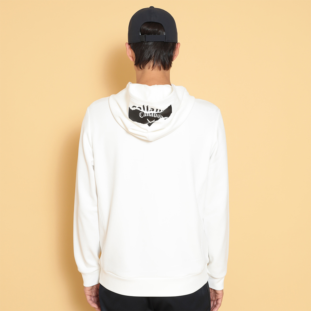 裏起毛ダブルニットフーディーシャツ (MENS)