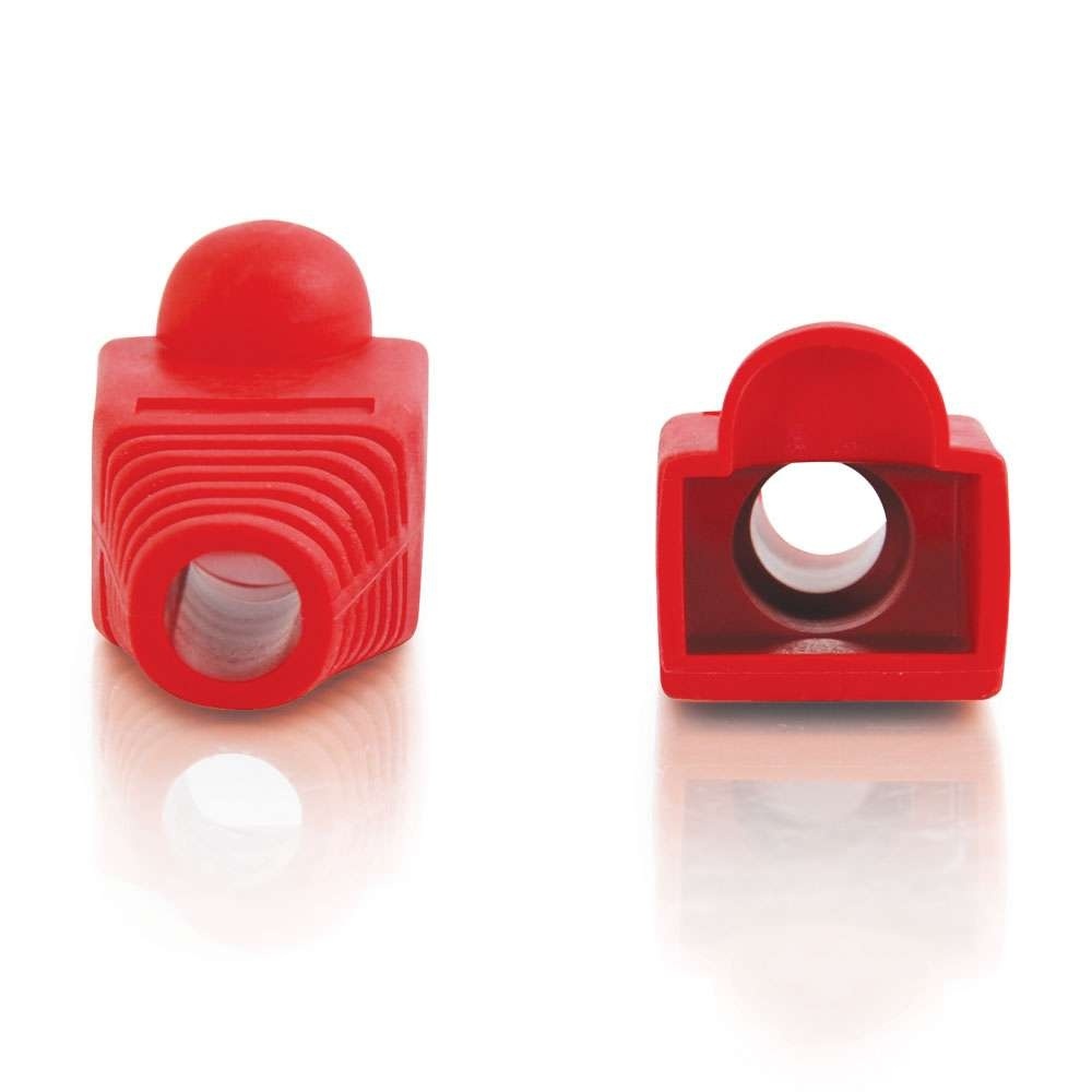 RJ45 Snagless Boot Cover (6.0mm OD) Multipack (50 pack) - Red (TAA Compliant)