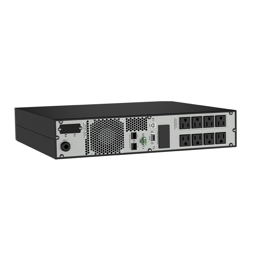 UPS, Line Interactive, LCD, 1100VA, 120V, 2U, (8) 5-15R, 5-15P Cord