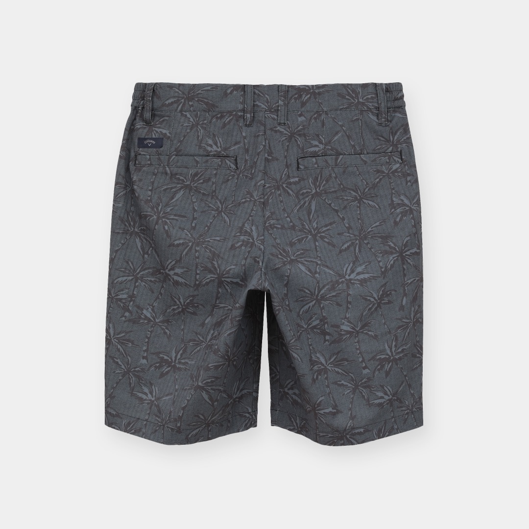 ストレッチドビーヤシの木総柄ショートパンツ (MENS)