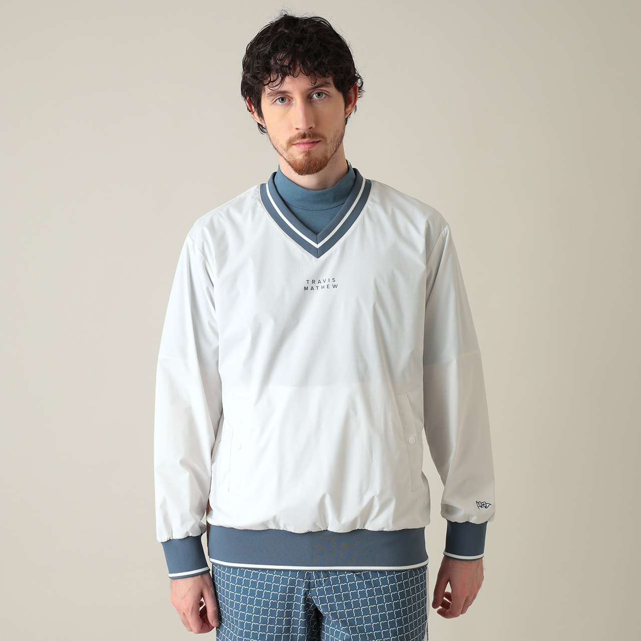 Vネックスニードジャケット(UNISEX)