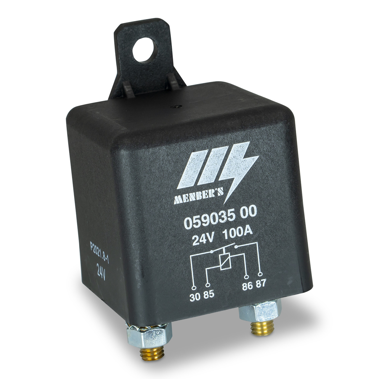 24V 100A High-Current Cube-Style DC Coil Relay - 24V Coil - Littelfuse