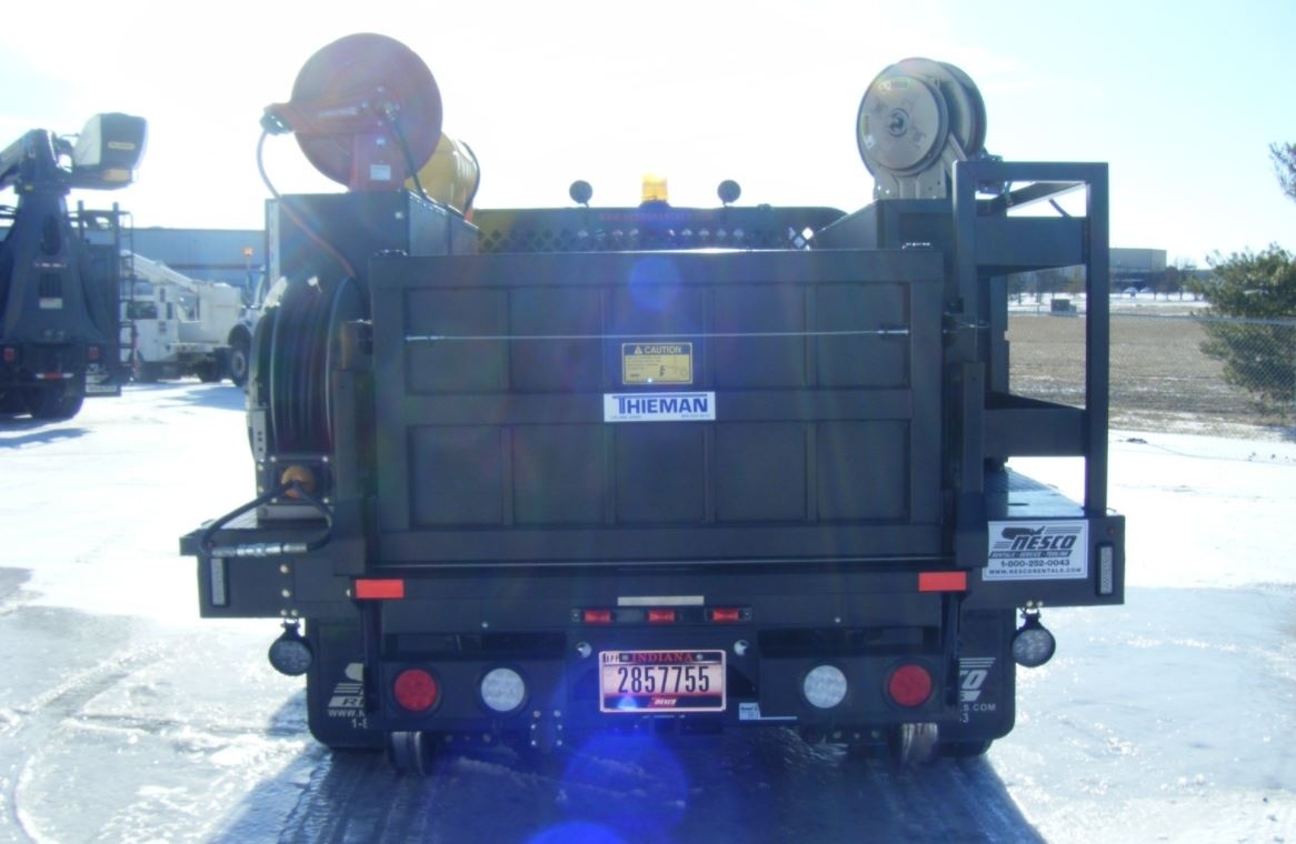 MediumDuty HiRail Flatbed Truck Rental Custom Truck One Source