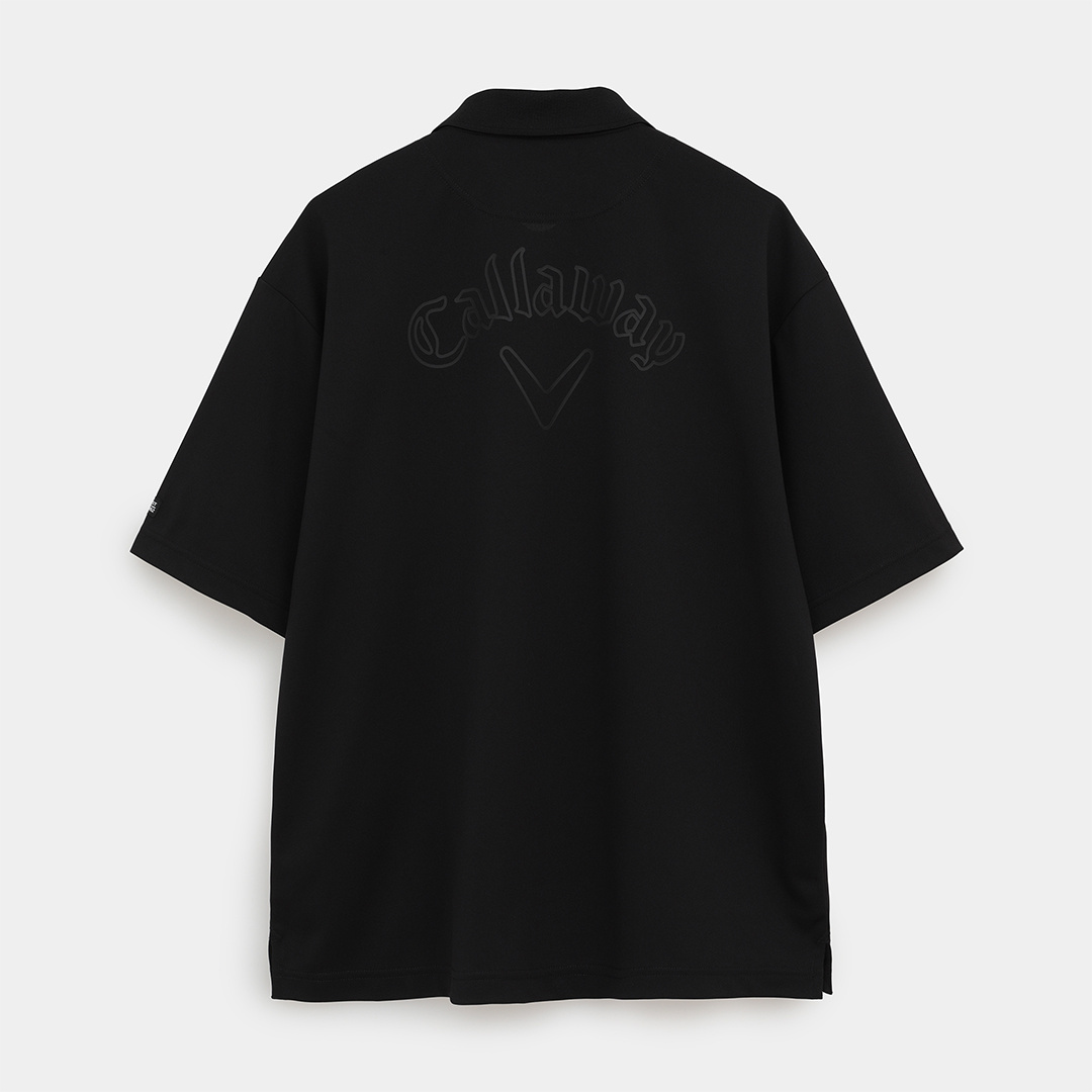 ポリエステルカノコオーバーサイズ半袖ポロシャツ (MENS)