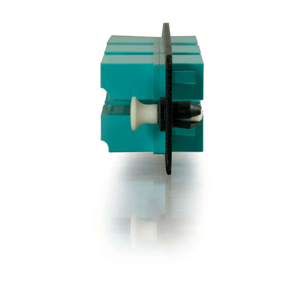 24-Strand, LC Quad, PB Insert, Multimode, Aqua Adapter Panel