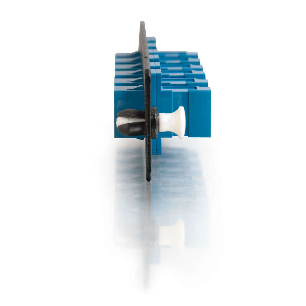 12-Strand LC Duplex Zirconia Insert Single-Mode, Blue Adapter Panel