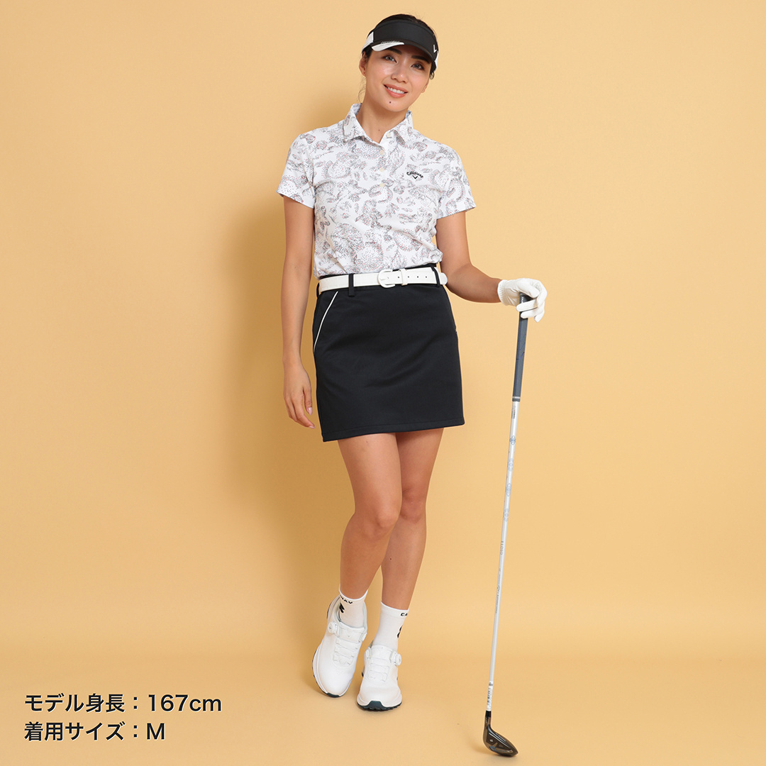 PGG人気ゴルフスカート 8WAYストレッチ 撥水ニットピケスカート (WOMENS)