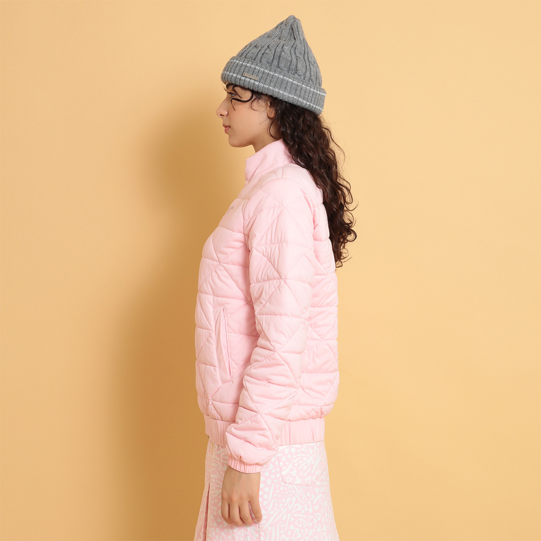 スターストレッチフルジップ中綿ブルゾン (WOMENS)