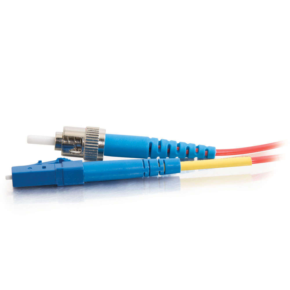 32.8ft (10m) LC-ST 9/125 OS1 Simplex Single-Mode PVC Fiber Optic Cable ...