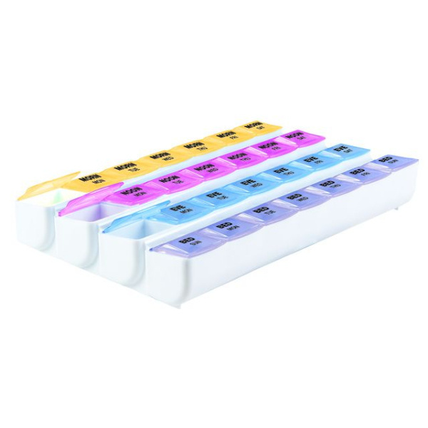 Pill Organizer, Weekly Four-A-Day (POW4WK) photo