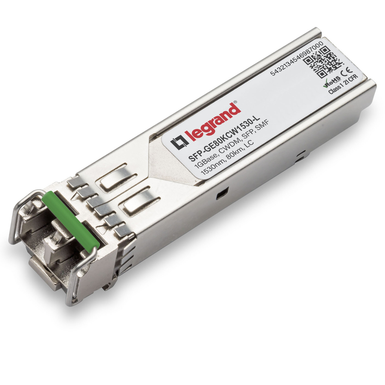 Juniper SFPGE80KCW1530 Compatible 1000BaseCWDM SFP Transceiver (SMF
