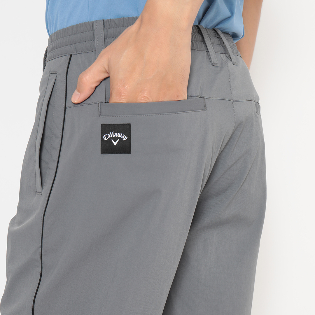 ストレッチ撥水ナイロンオックスリラックスパンツ (MENS)