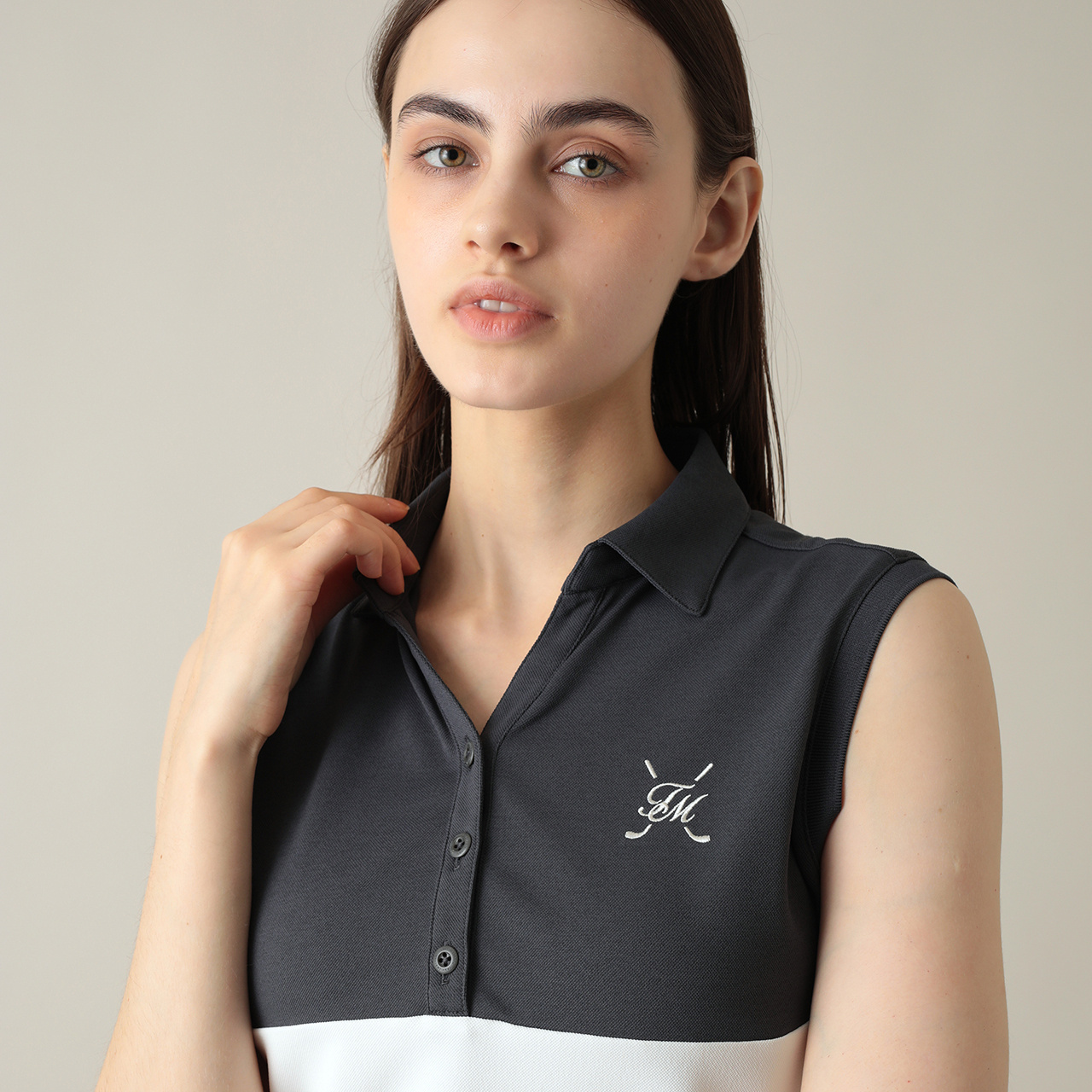 遮熱UVカット ノースリーブポロ(WOMENS)