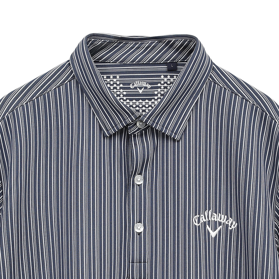 ストライプジャカードシャツ (MENS)